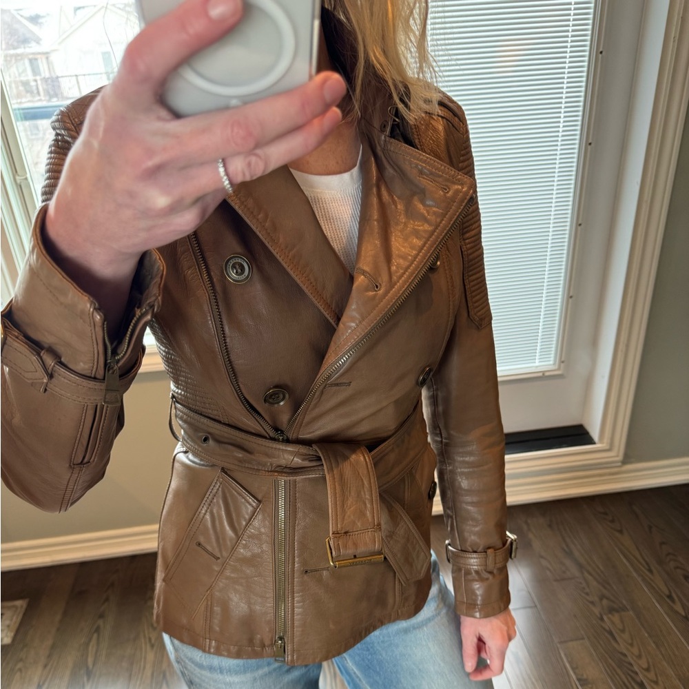 Burberry Brit leather jacket